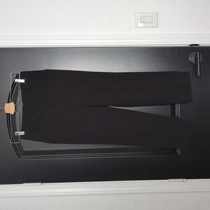 Topshop straight leg dress pants black